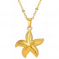 Golden Starfish Necklace