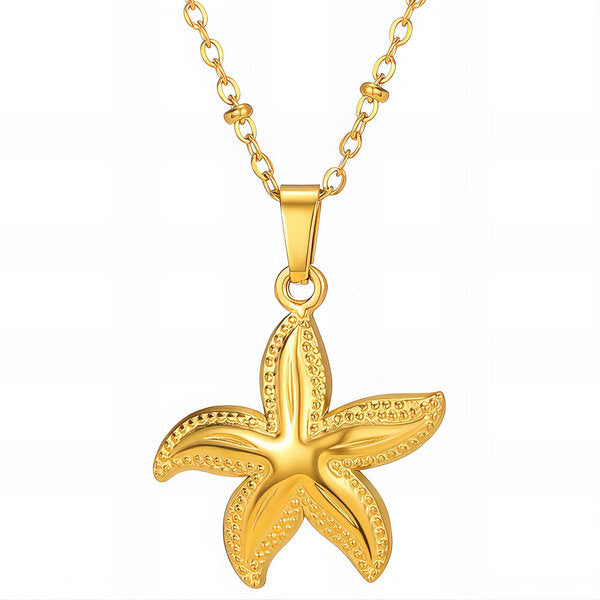 Golden Starfish Necklace