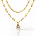 Golden CZ Pendant necklace